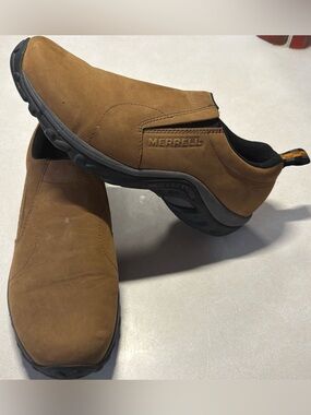 Merrell Men's Brown Slip-On Nubuck Loafers